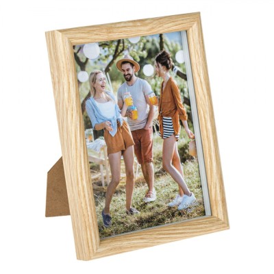 Ramă Foto, Model 13x18cm, Culoare Maro, Lemn, Amplasare Verticală și Orizontală foto