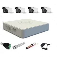 Sistem supraveghere profesional Hikvision 4 camere 5MP Turbo HD IR 40m SafetyGuard Surveillance