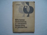 Eficienta economica a cresterii intensive a pasarilor - S. Vrejba, 1979