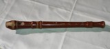 FLUIER DIN LEMN folosit model german din 2 corpuri - Lungime 33 cm - 6 gauri