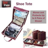 Organizator incaltaminte cu 6 compartimente tip geanta, Shoe Tote