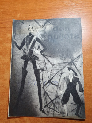 program opera romana 1986 - don quijote - de cervantes foto