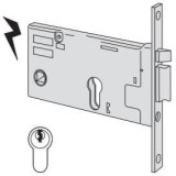 CISA 14350-70 - broasca electrica ingropata 12V AC, backset 70 mm