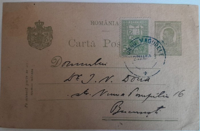 martie 1919 CP Iosif N Dona colectionar de arta, text amplu verso, de familie