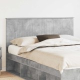 vidaXL Tăblie cap cu headboard Gri din beton 150 cm Lemn compozit 887751