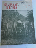 Gradina, via si livada. Revista lde stiinta si practica hortiviticola nr.7/1958