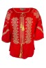 Bluza tip ie dama RBIB, marime M, rosu/auriu