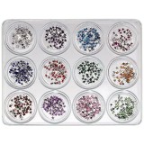 Cumpara ieftin Kit nail art, 12 buc - stele, 5g