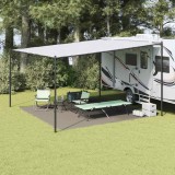 vidaXL Covoare pentru Cort Manual Gri deschis 400 x 400 cm Polietilenă 42000200