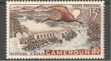 Camerun, barajul Edea, 1953, pasari, posta aeriana, MNH, Nestampilat
