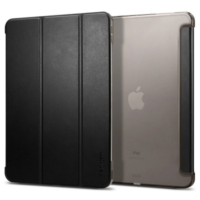 Husa Tableta TPU Spigen Smart Fold pentru Apple iPad Air (2020), Neagra ACS02050 foto