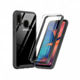 Husa Compatibila cu Samsung Galaxy A20e cu Folie Protectie Techsuit Defense360 Pro Negru, Carcasa