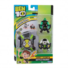 Set 2 figurine si Ceas Omnitrix tip lansator Cap de diamant si Ghiulea, 3 ani+ foto