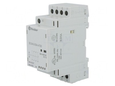 Contactor 4-poli 25A 24V NC/NO foto
