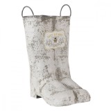 Cumpara ieftin Suport ghivece flori din fier alb antichizat 24 cm x 18 cm x 31 / 35 h