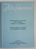 ACTA COMENIANA , 10 ( XXXIV ) , INTERNATIONAL REVIEW OF COMENIUS STUDIES , 1993