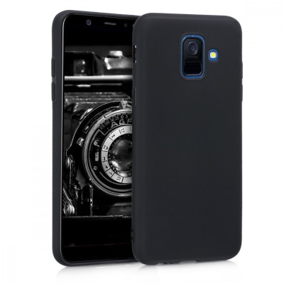 Husa pentru Samsung Galaxy A6 (2018), Silicon, Negru, 45247.47 foto