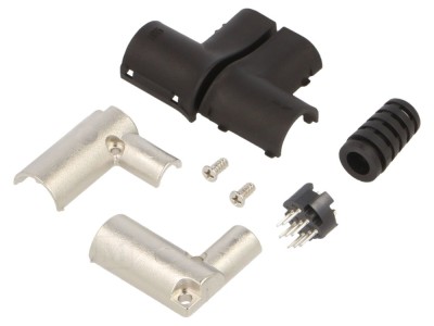 Conector circular tată 8 pini 2A foto