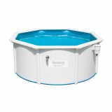 Cumpara ieftin Piscina cu cadru metalic Poseidon Bestway, hexagonala, cu pompa de filtrare si scara 360 x 120 cm