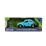 Cumpara ieftin Simba - JADA SET MASINUTA METALICA VOLKSWAGEN BETTLE SCARA 1:32 SI FIGURINA METALICA STITCH