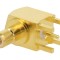Soclu SMB 90&deg; THT PTFE aurit 50&Omega;