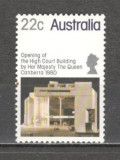 Australia.1980 Inaugurarea cladirii Curtii Supreme de Justitie MA.82, Nestampilat