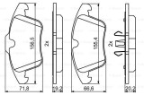 Placute Frana Disc Bosch 0986494246 Ford Volvo Land Rover Galaxy Mondeo S-Max V60 V70 XC70 Range Rover Evoque