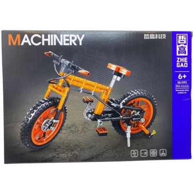 Set de constructie bicicleta portocalie QL1292 foto