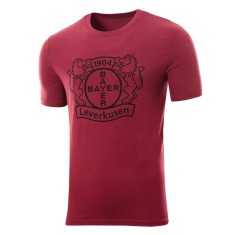 Bayern Leverkusen tricou de bărbați Logo burgundy - L