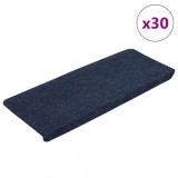 Gossi covorase scara autoadezive 30 buc albastru 65x24,5x3,5 cm