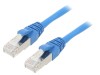 Patch cord Ethernet Cat.6a LSZH Albastru