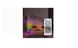 Lampa decorativa LOOP, cu Led RGB White de culoare neagra cu baza si cablu de alimentare, 13x104.5 cm, multicolor