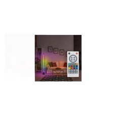Lampa decorativa LOOP, cu Led RGB White de culoare neagra cu baza si cablu de alimentare, 13x104.5 cm, multicolor
