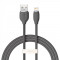 Cablu Baseus Jelly tip USB la Lightning, 2.4 A, 1.2 m, Negru