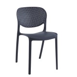 Cumpara ieftin Scaun plastic negru Fedra 46x53x81.5 cm
