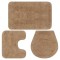 Gossi set covorase baie, 3 piese, bej, textil