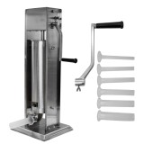 Aparat mecanic de facut carnati ROTOR RML-S7,vertical,7 L,inox alimentar,cuva basculanta,6 palnii,actionare prin manivela