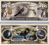 !!! SUA = FANTASY NOTE (TJ6) = FLORIDA , THE NORTHERN MOCKINGBIRD - 2016 - UNC