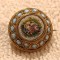 BROSA MICROMOZAIC VENETIAN manopera EXCEPTIONALA de colectie 1900 UNICAT splendida DE EFECT vintage IMPECABILA