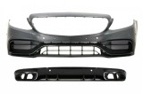Bara fata C63 cu difuzor spate pentru Mercedes C-Class C205 A205 2014-2019