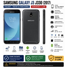 Telefon Samsung Galaxy J3 J330 (2017) 16GB 4G , Folosit , Garantie 3 Luni