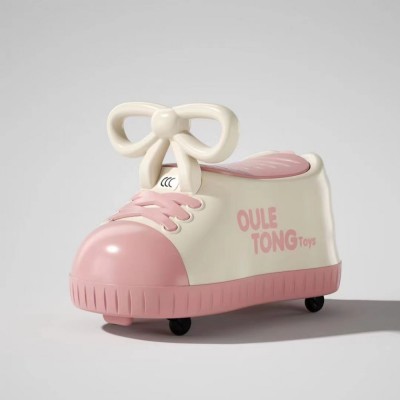 Peanut Twisting Car Anti-rollover Universal Silent Wheel - Color: Princess Pink + Music Function + Silent Wheel + Traction Rope foto