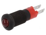 Lampă LED roșie 12-14VDC &Oslash;8.2mm IP40
