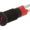 Lampă LED roșie 12-14VDC &Oslash;8.2mm IP40