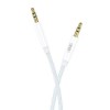 Cablu audio XO NB-R211C, mini jack 3.5 mm AUX, 1m, Alb/Albastru