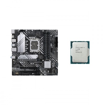 Placa de baza Second Hand Asus PRIME B660M-A D4, Socket LGA1700, mATX, Shield, Cooler + Procesor Intel Core i5-12400 2.50 - 4.40 GHz, 18MB Cache NewTe foto