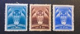 Rom&acirc;nia Regat "Timbrul Aviației / Aviator" (1931&ndash;1932) - Seria Completă (50b Albastru, 1L Maro, 2L Albastru, Dintelate, Ștampilate / Neștampilate) RO1