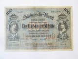 Cumpara ieftin Rara! Germana 100 Mark 1911 Banca Saxoniei din Dresda,bancnota din imagini in stare f.buna la cel mai mic pret de pe site,SERIA II-NR:058000!!!