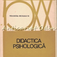 Didactica Psihologica - H. Aebli - Tiraj: 7520 Exemplare