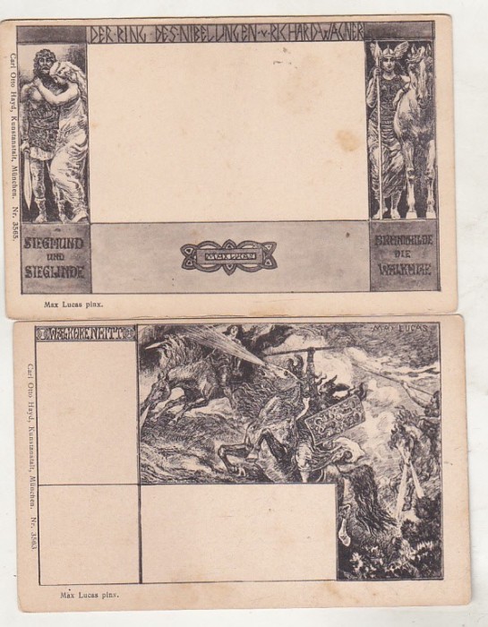 bnk cp Germania - Hayd - set 6 carti postale opera lui Wagner - necirculate